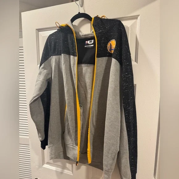 Men's NBA Golden State Warriors Hoodie Jacket XL - Picture 2 of 4